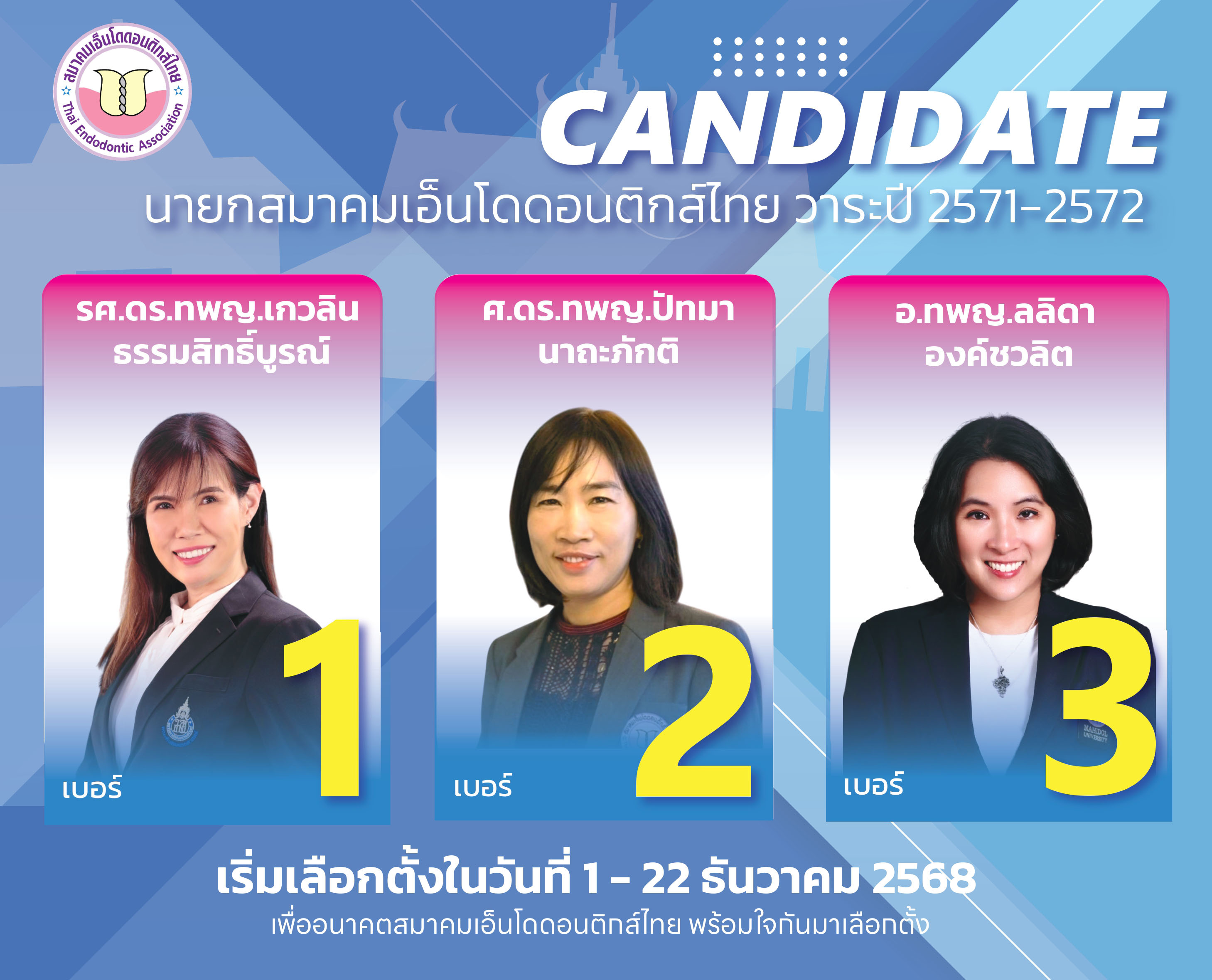 ผู้สมัครนายกสมาคม วาระปี 2571-2572 Image